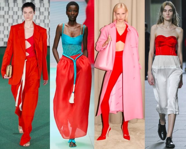 red color fashion spring 2022