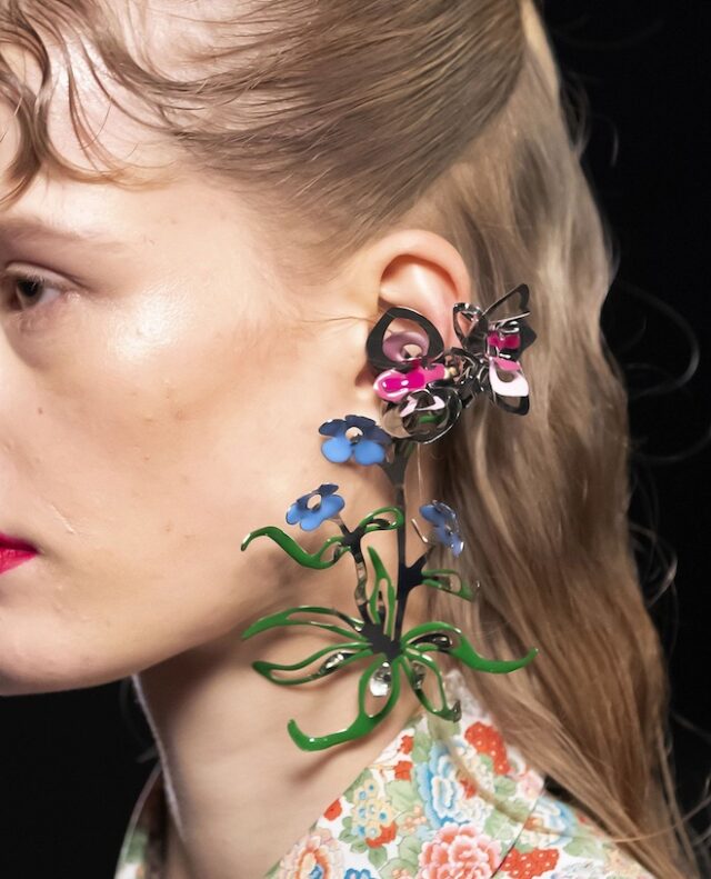maxi floral earrings
